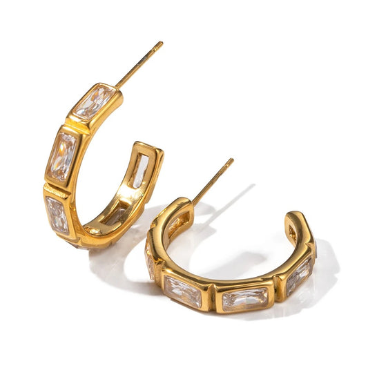 Rhinestone Hoops