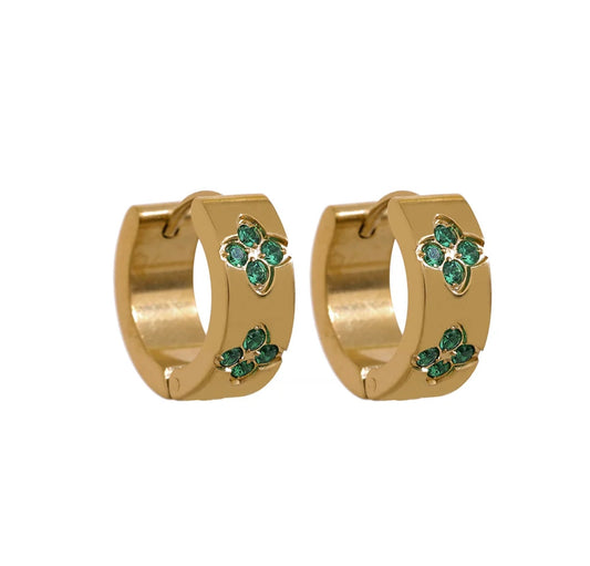 Clover Huggie Earring