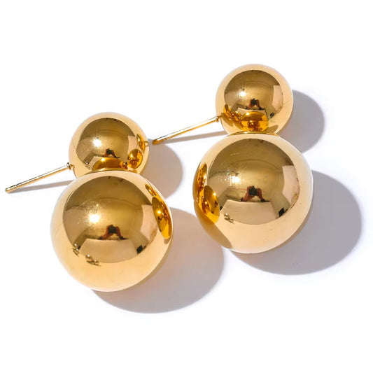 Gold Dangling Drop Earrings