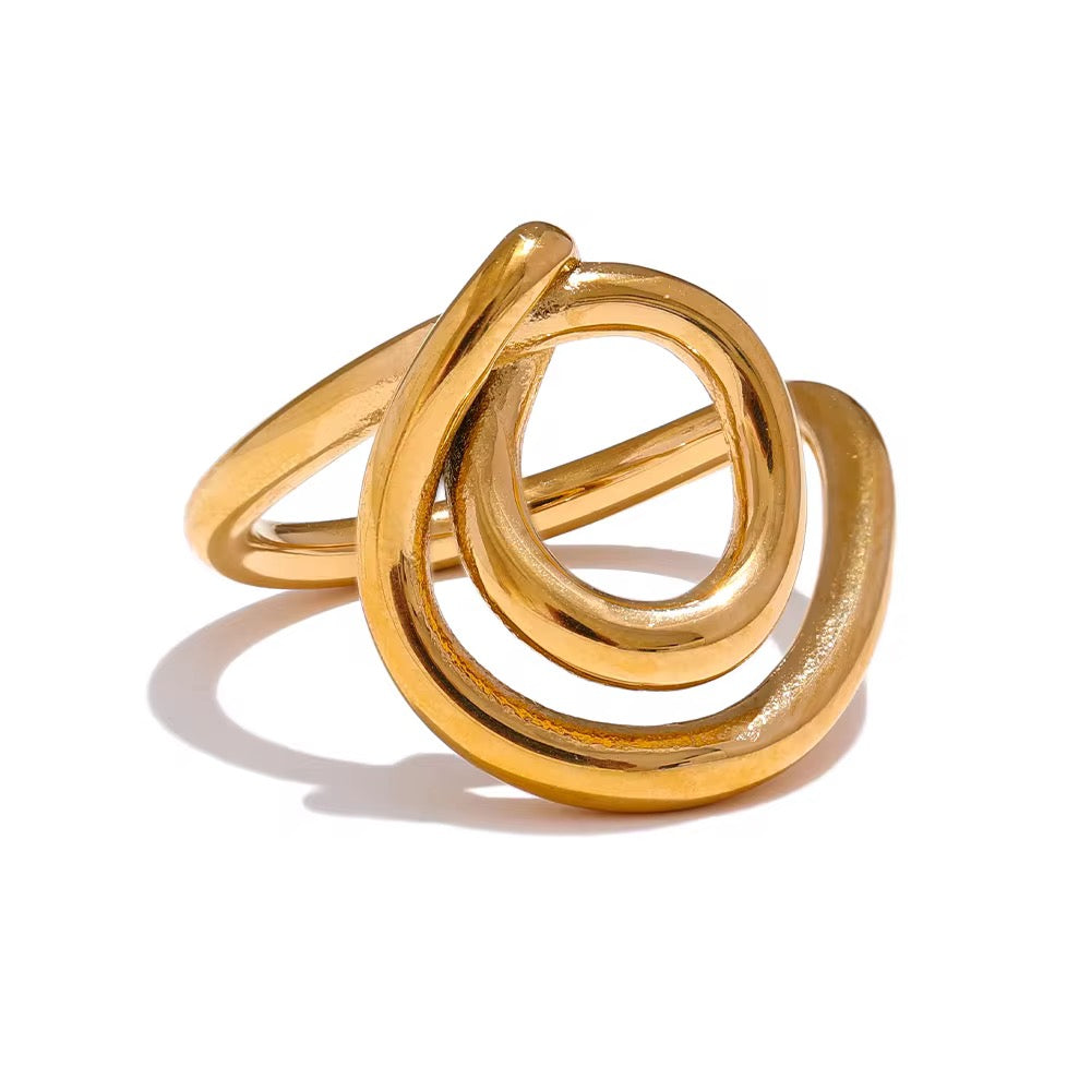 Swirl Loop Ring